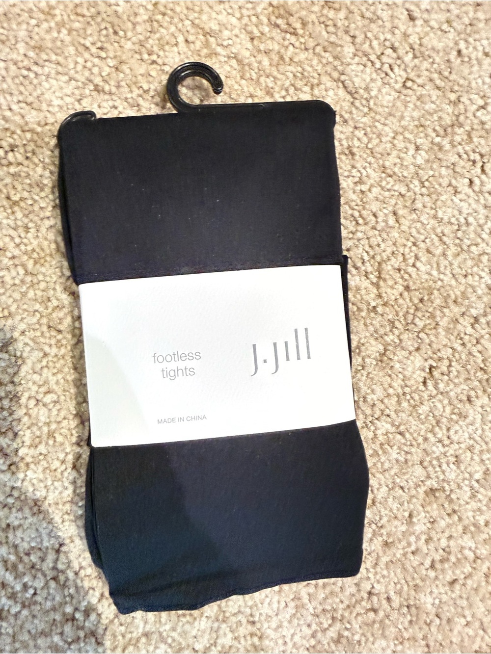 Jill Footless Tights Black Size M/L NWT Opaque Leggings